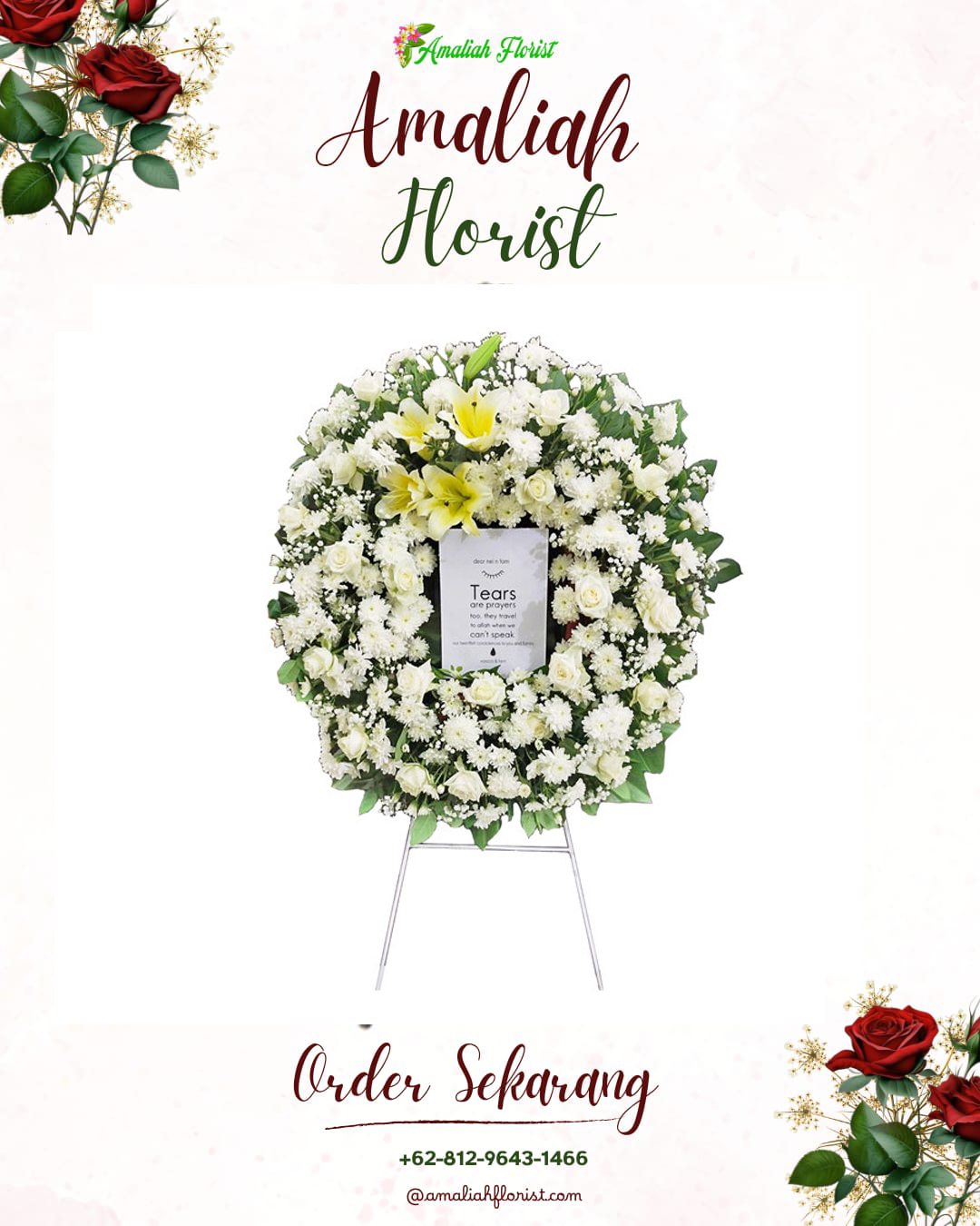 Krans Bunga Duka Tengah